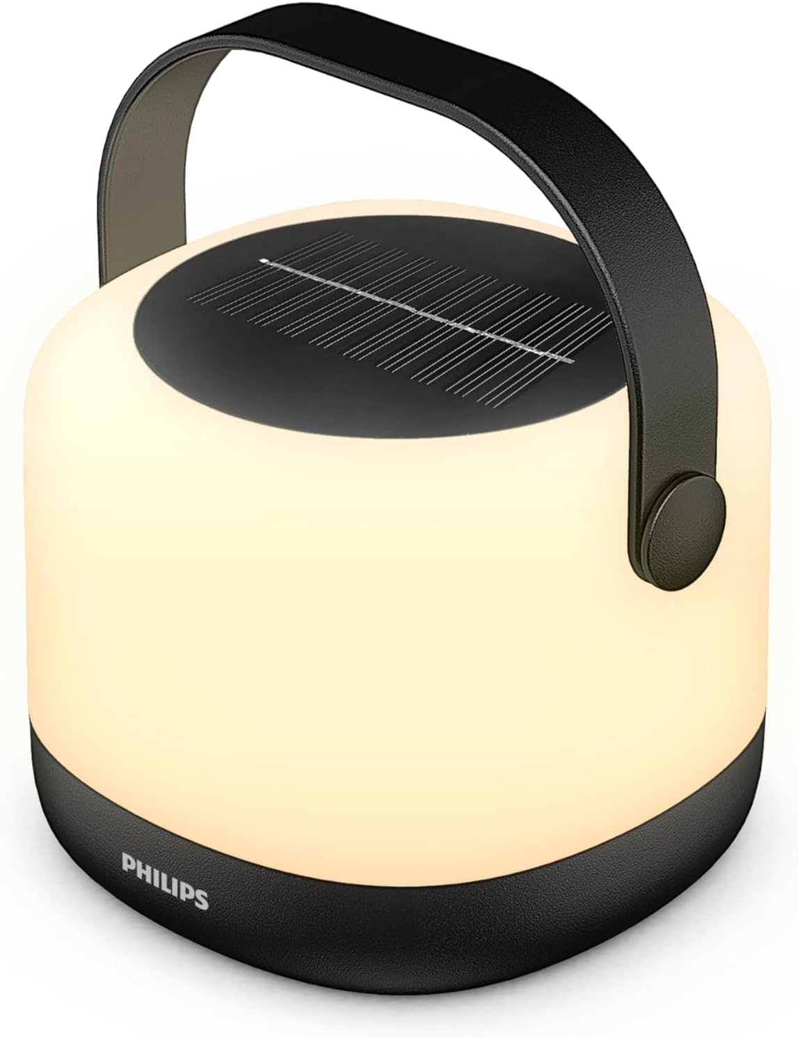 PHILIPS LED Waterproof Solar Lantern - Bright White and Color Changing Camping Light - Rechargeable Camping Essentials - 1 Pack