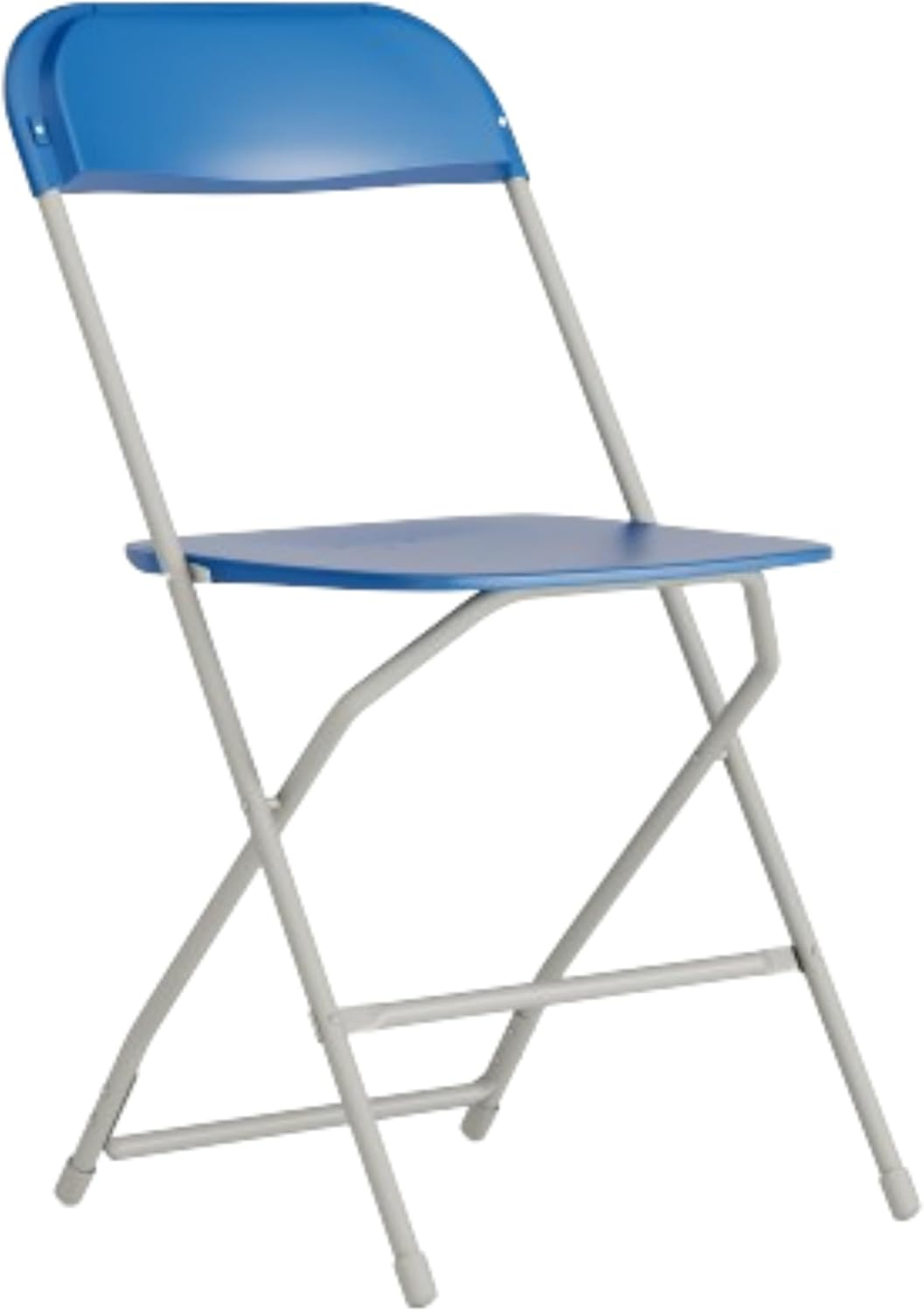 Flash Furniture Hercules Series Plastic Folding Chair - Blue - 650LB Weight Capacity Comfortable Event Chair - Lightweight Folding Chair -