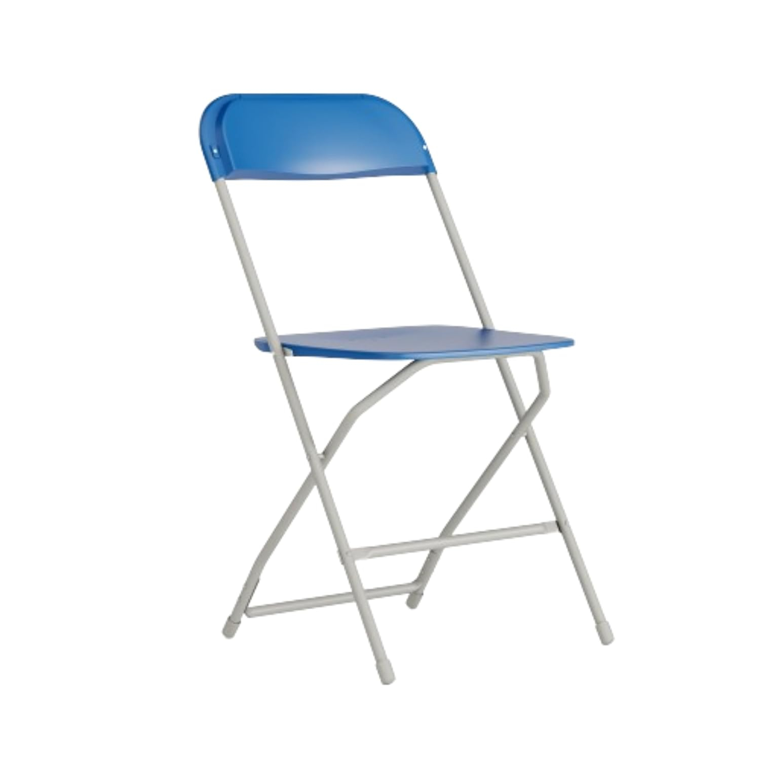 Flash Furniture Hercules Series Plastic Folding Chair - Blue - 650LB Weight Capacity Comfortable Event Chair - Lightweight Folding Chair -