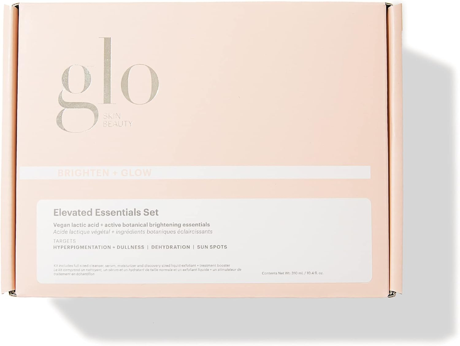 Glo Skin Beauty Brighten + Glow Elevated Essentials Set - Cleanse, Brighten & Hydrate, Targets Dullness, Dark Spots & Sun Damage