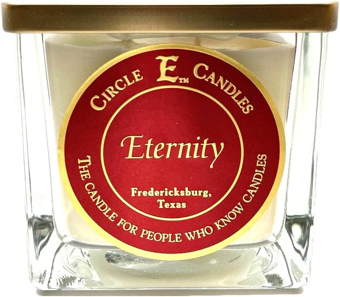 Circle E Candles, Eternity Scent, Medium Size Jar Candle, 22oz, 2 Wicks