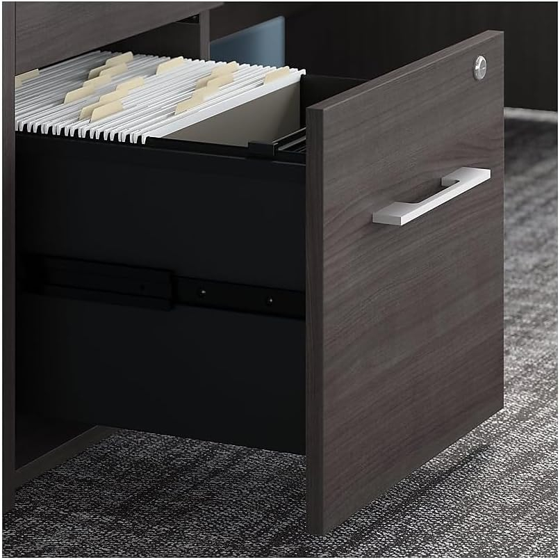 Storm Gray Vertical 2-Drawer Lockable Filing Cabinet