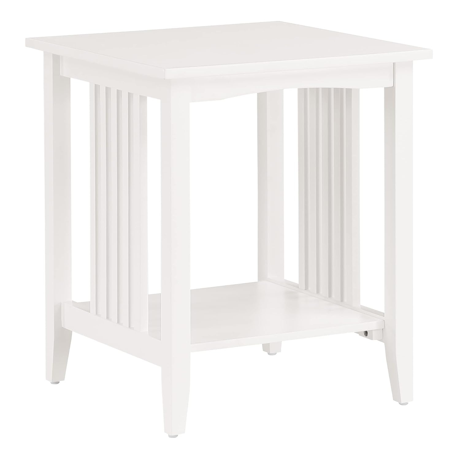 Sierra Side Table Engineered Wood in White Finish