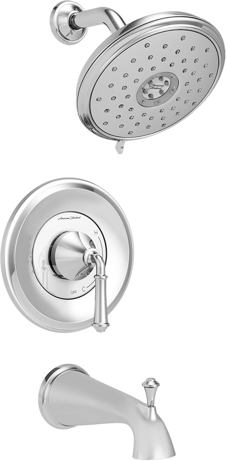American Standard Delancey Tub and Shower Trim Kit with Cartridge 1.8 Gpm Polished Chrome