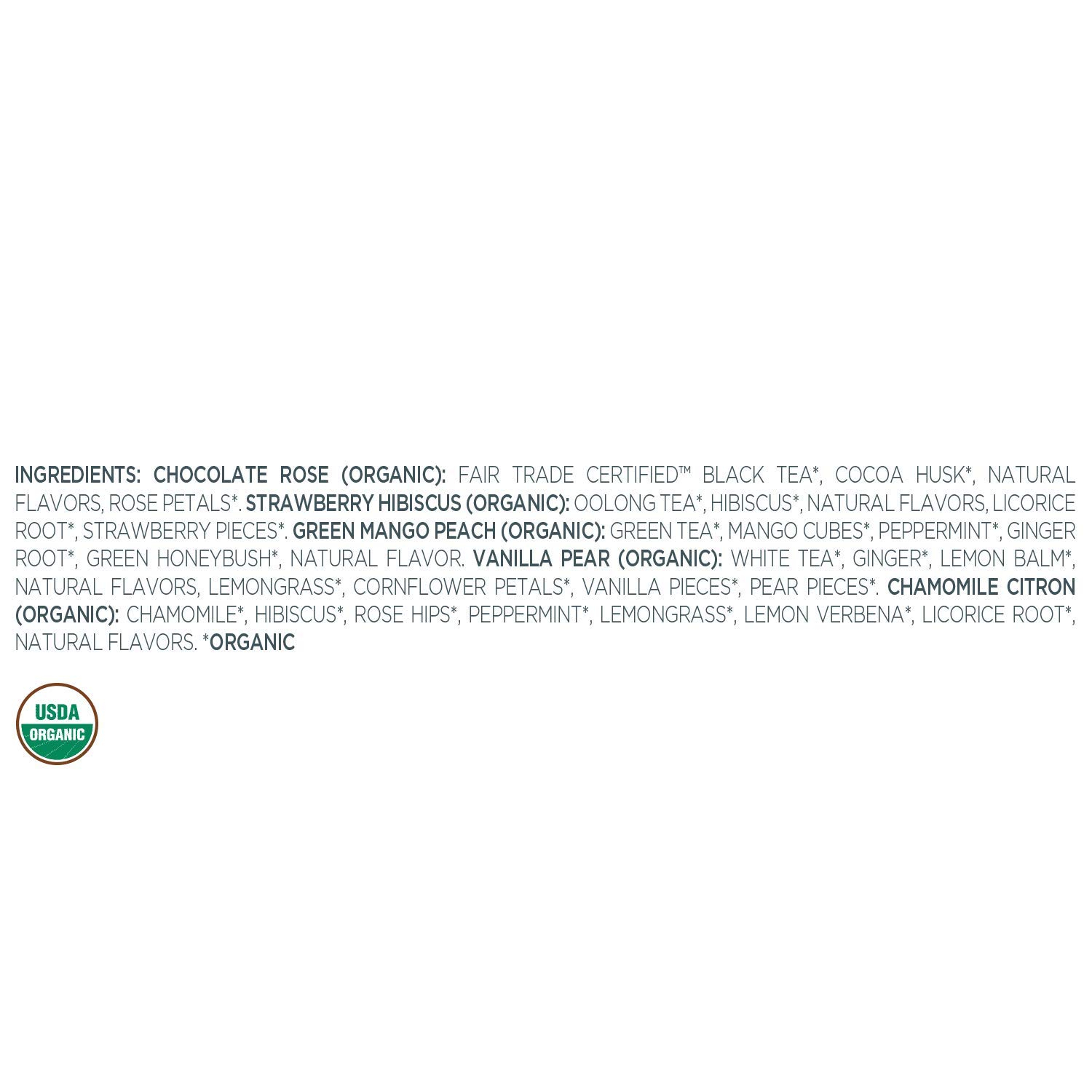 Tea Forte Jardin Tea Samplers with 10 Pyramid Tea Infuser Bags - Fruit, Herb and Flower Tea - Petite Presentation Box Assorted Variety Tea Box