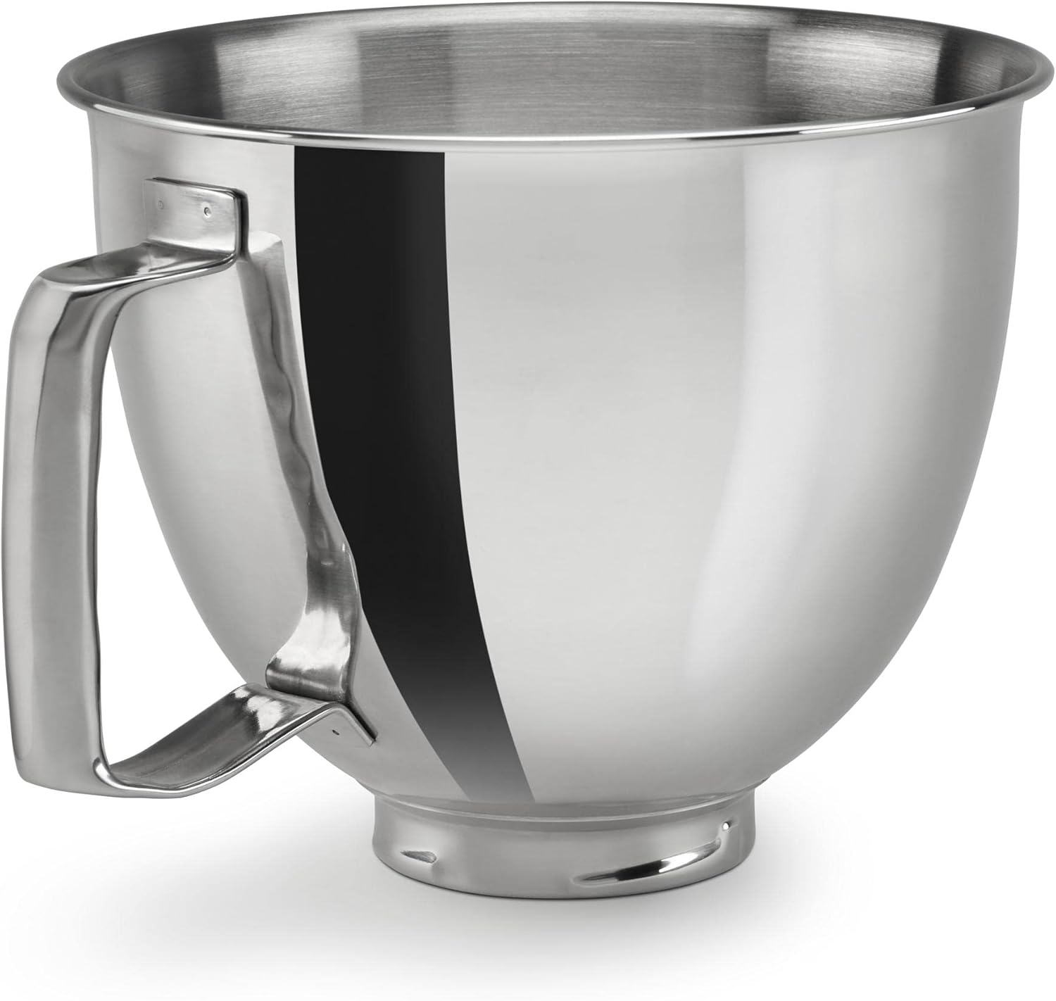 KitchenAid 3.5 Quart Polished Stainless Steel Bowl with Handle - KSM35SSFP