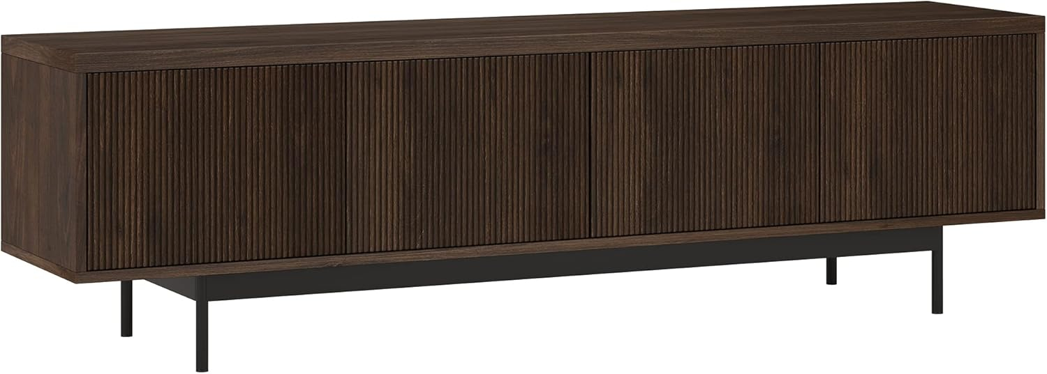 Evelyn&Zoe Whitman Rectangular TV Stand for TV's up to 75" in Alder Brown