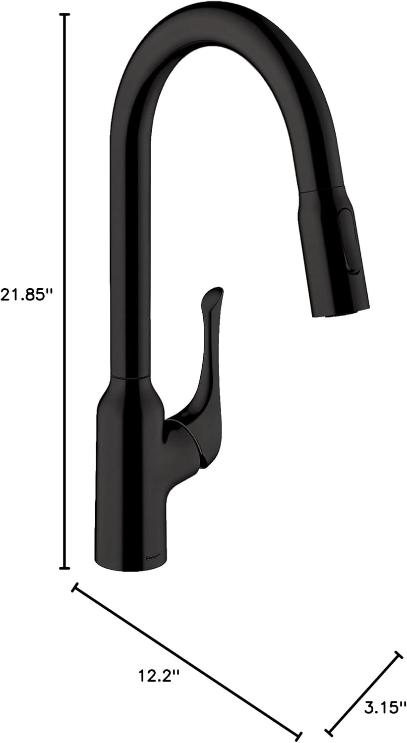 hansgrohe Allegro N HighArc Kitchen Faucet, 2-Spray Pull-Down, 1.75 GPM