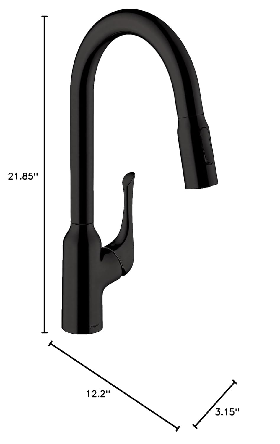 hansgrohe Allegro N HighArc Kitchen Faucet, 2-Spray Pull-Down, 1.75 GPM