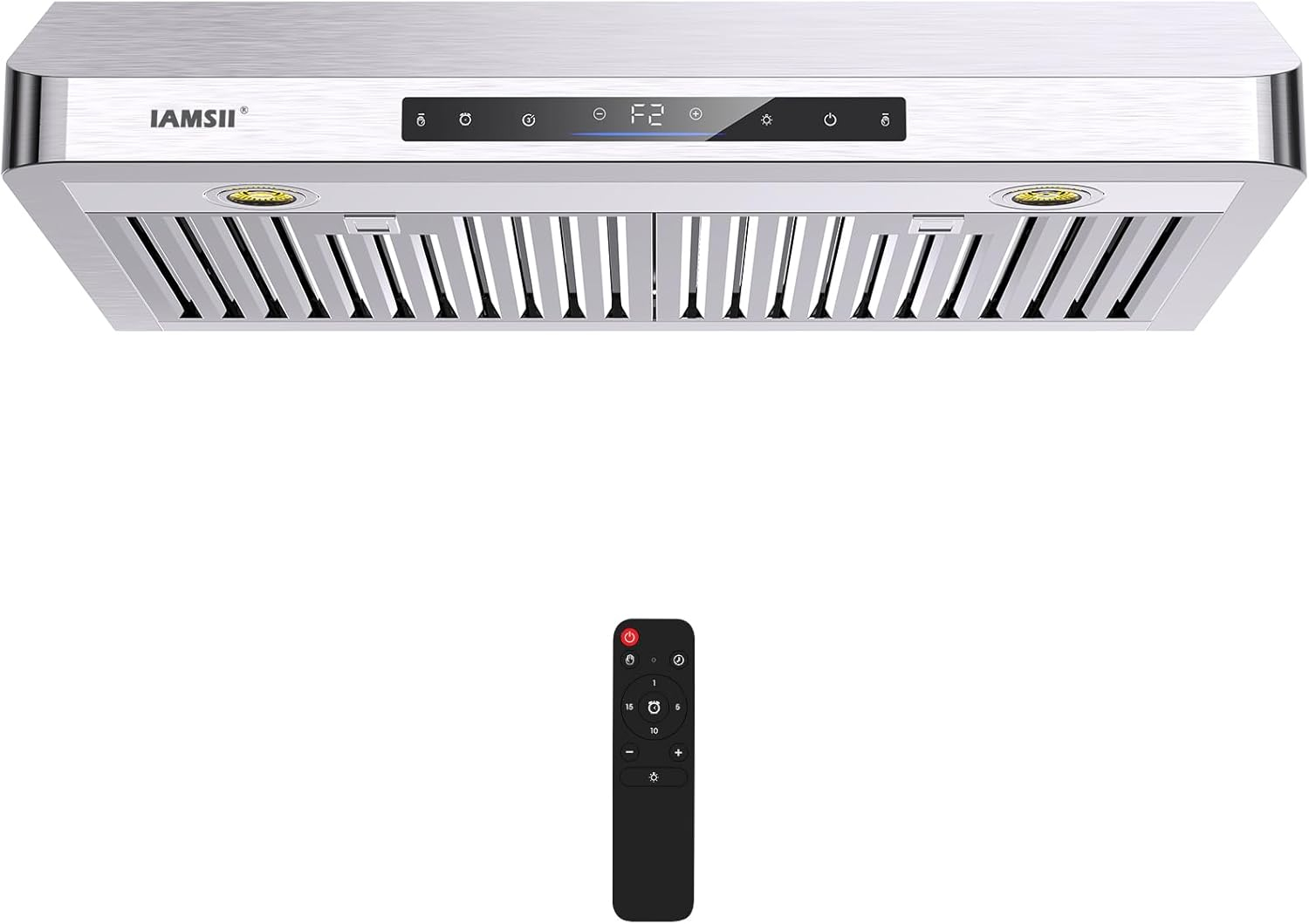 36 in. 900 CFM Ducted Under Cabinet Range Hood in Stainless Steel with Remote Control and LED Lights