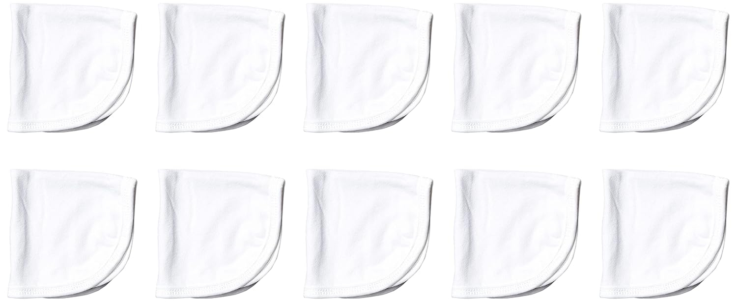 Honest Baby Clothing Baby Boy or Girl Gender Neutral Organic Cotton Washcloth Gift Set, 10 Pack (One Size)