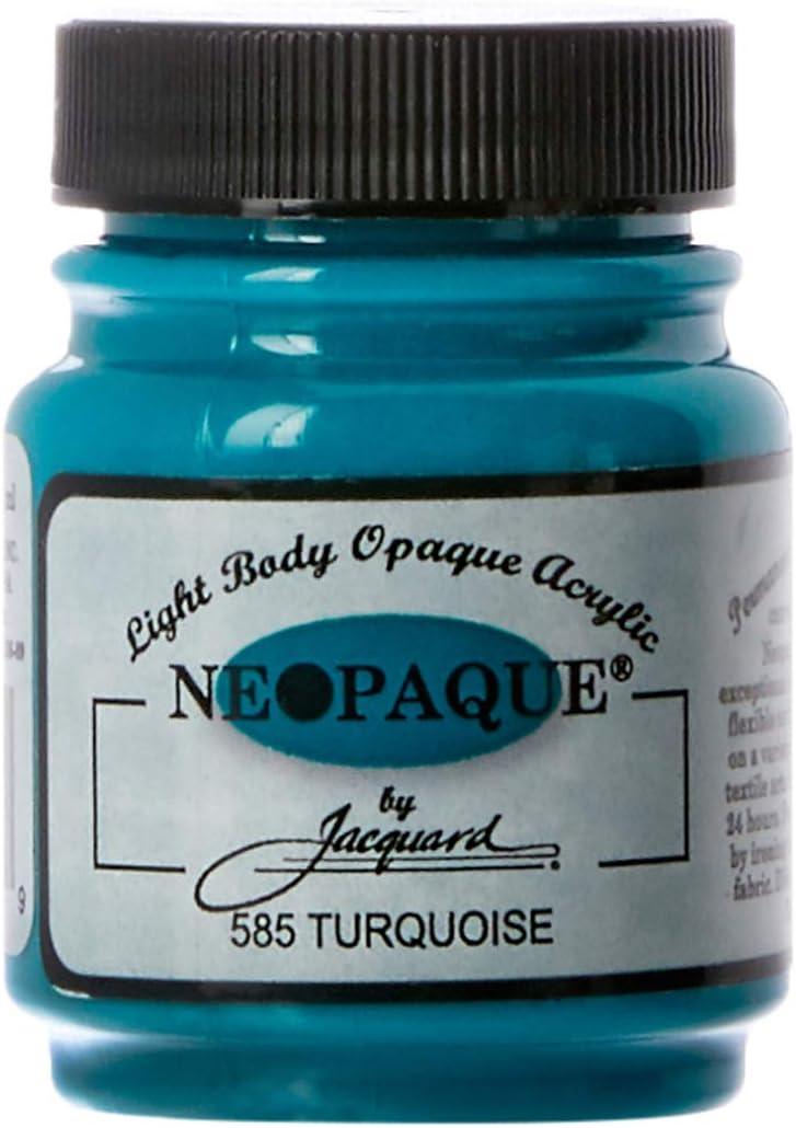 Turquoise 2.25 oz Acrylic Paint for Textiles and Crafts
