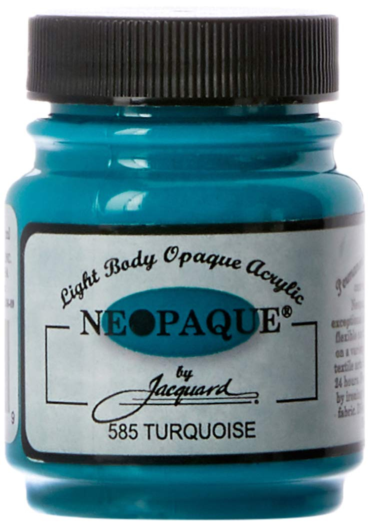 Turquoise 2.25 oz Acrylic Paint for Textiles and Crafts