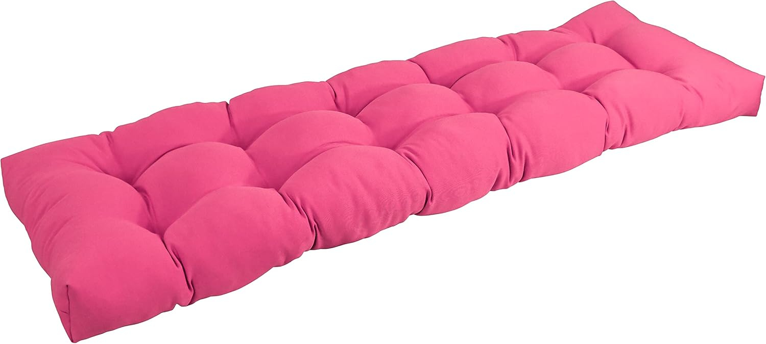 Blazing Needles 55-inch by 19-inch Tufted Solid Twill Bench Cushion