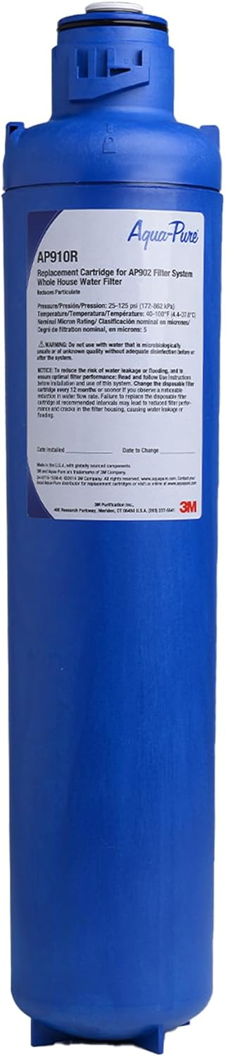 3M™ Aqua-Pure™ AP900 Series Whole House Water Filter Cartridge AP910R, Sanitary Quick-Change, For AP902,