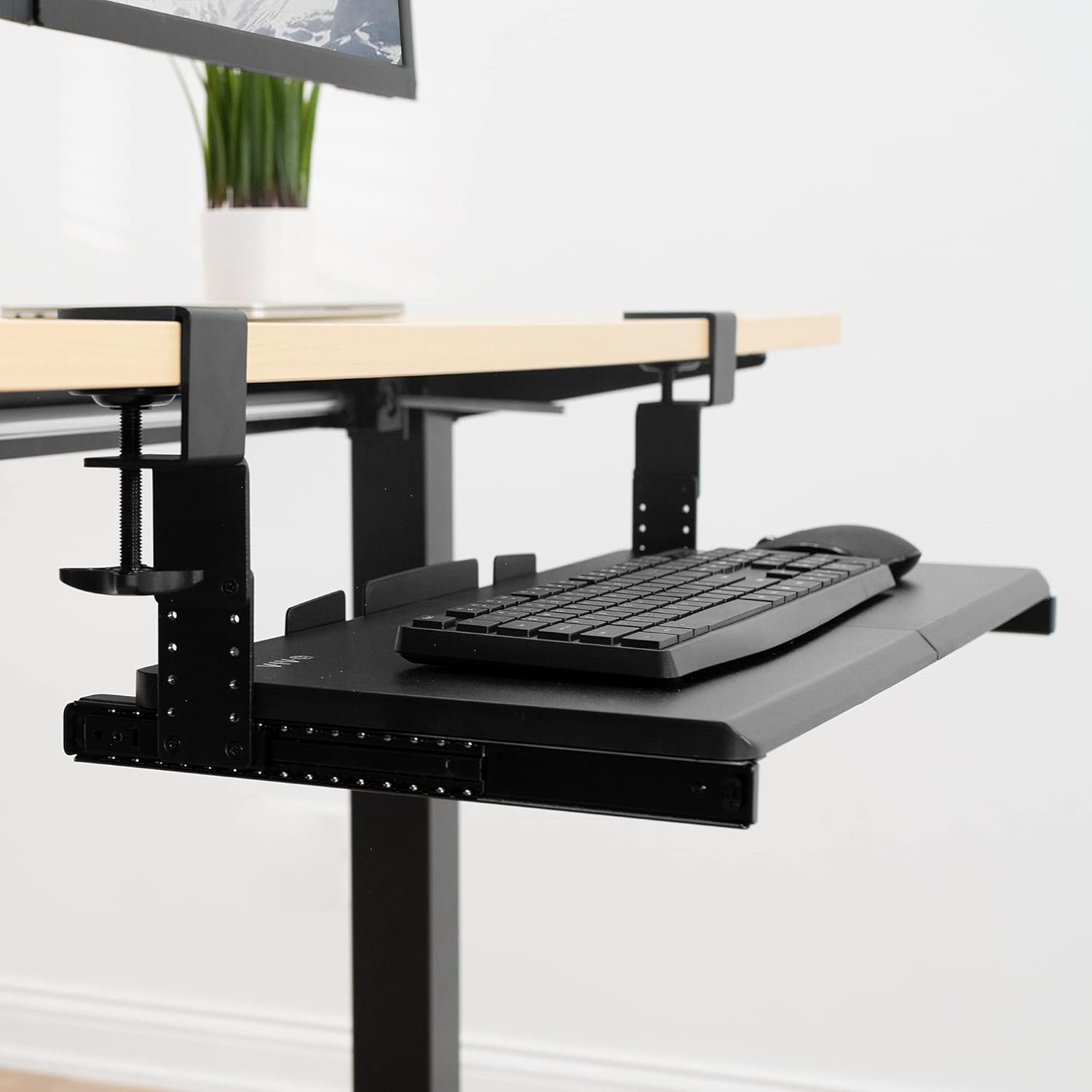 VIVO Steel Height Adjustment Kit Brackets for Computer Keyboard and Mouse Trays, Fits MOUNT-KB05A, MOUNT-KB05D, MOUNT-KB05E, and More, Black, MOUNT-KB5SP