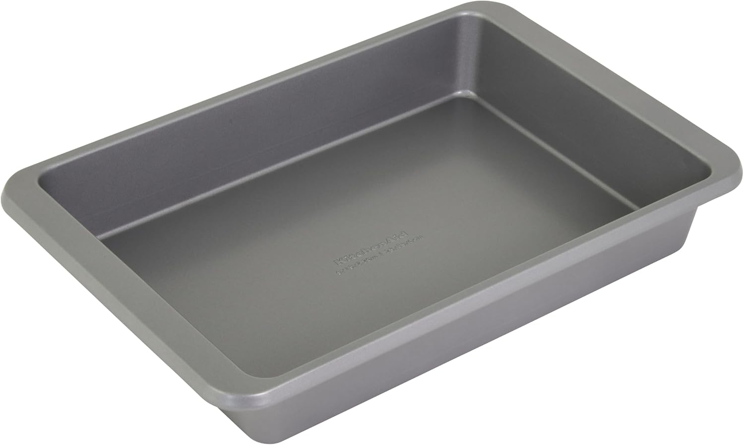 KitchenAid Aluminized Steel Nonstick 9x13-inch Sheet Cake Pan and Baking Dish, Contour Silver