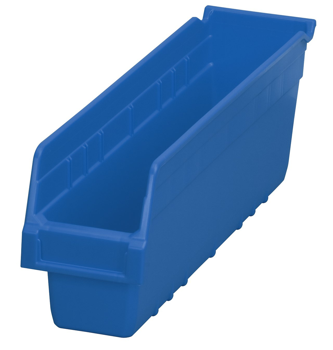 Blue Polypropylene 18-Inch Nesting Storage Bin