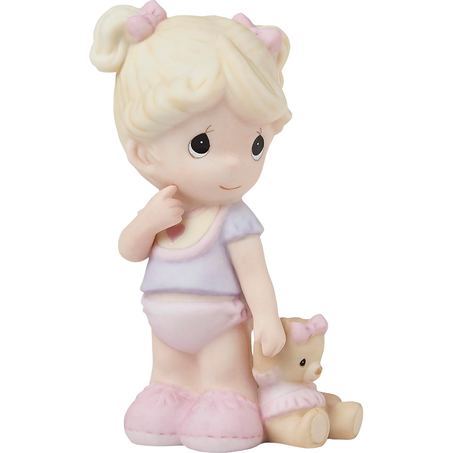 Precious Moments Tickled Pink Baby Girl Figurine, Count 1