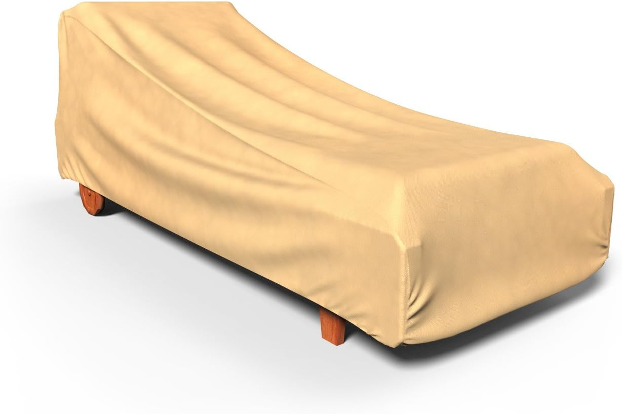 Budge Medium Nutmeg Patio Outdoor Chaise Cover, All-Seasons