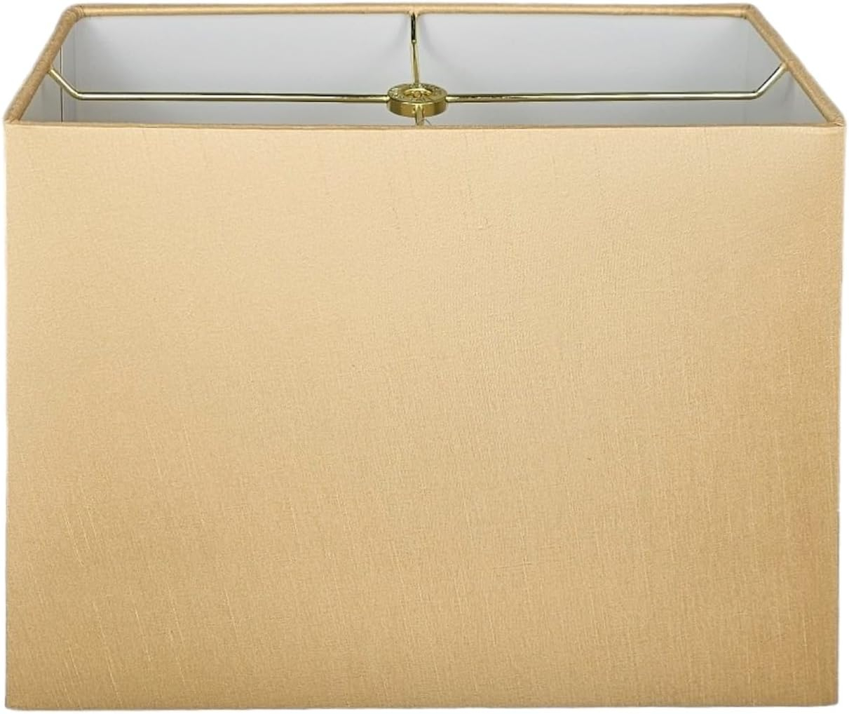 Royal Designs, Inc. Rectangle Hardback Lamp Shade, HB-613-12LNEG, Linen Eggshell, (5 x 10) x (8 x 12) x 9.5