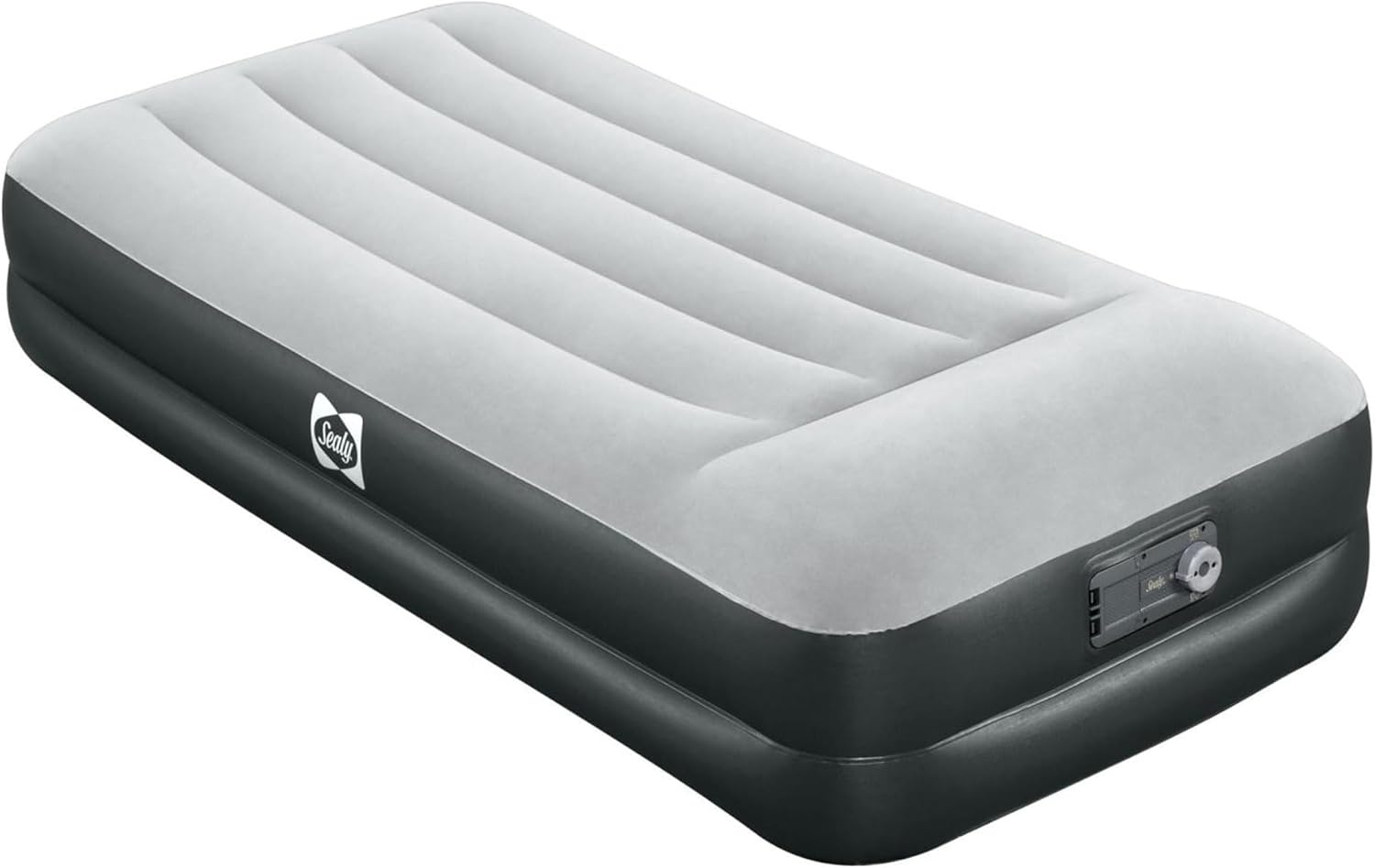 Sealy Tritech 16” Inflatable Air Mattress Bed with Built-in Pump, Storage Bag, and Repair Patch for Indoor and Outdoor Use, Twin