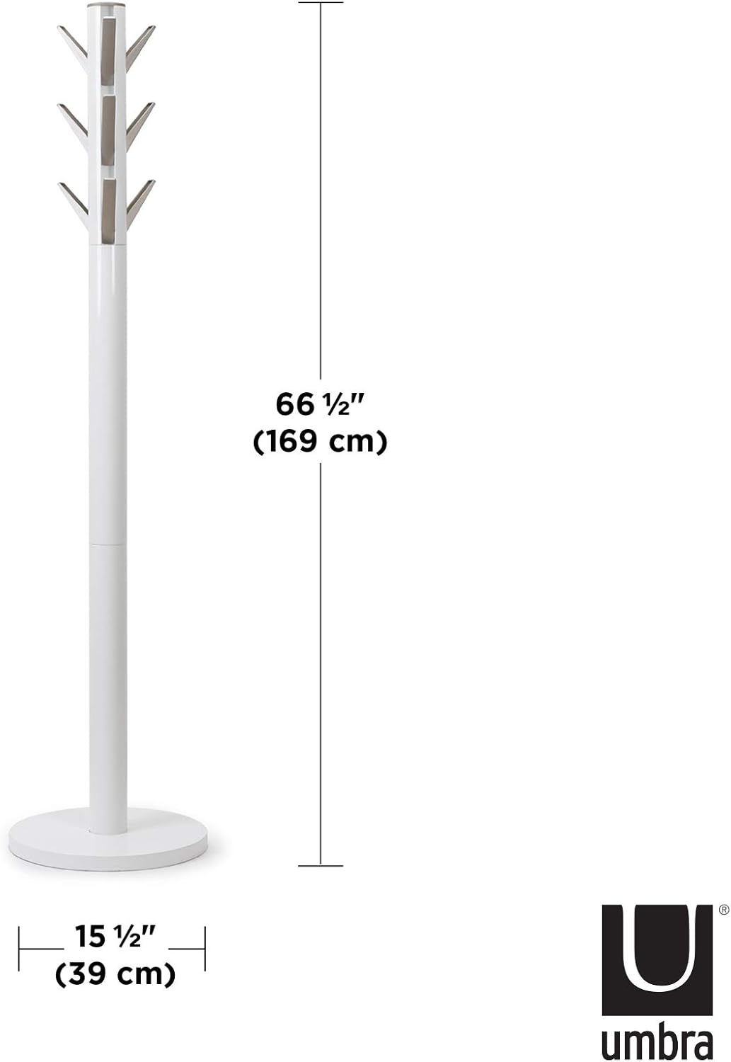 9 - Hook Freestanding Coat Rack