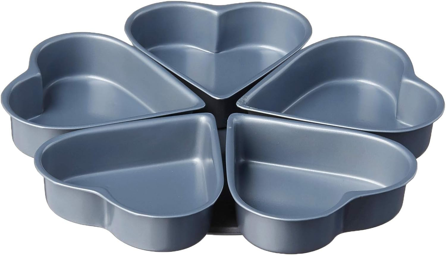 Fox Run Linked Heart Cake Pan, 4-Inch, Preferred Non-Stick