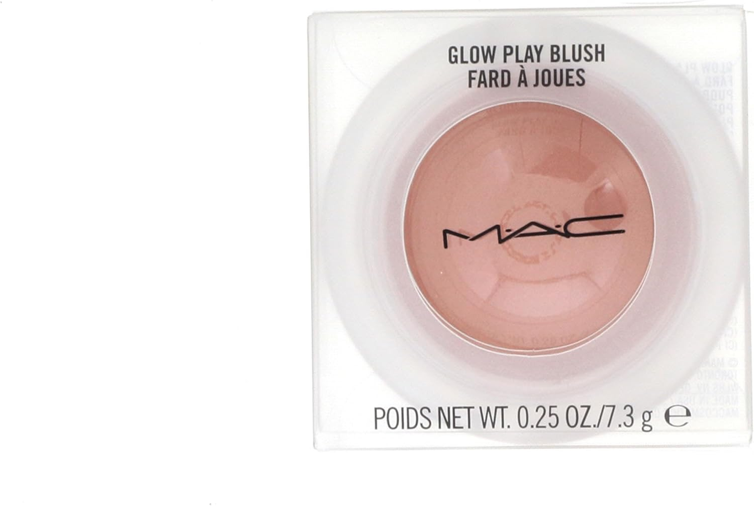 MAC COSMETICS BLUSH 0.25 OZ SO NATURAL MAC COSMETICS/GLOW PLAY BLUSH (SO NATURAL) 0.25 OZ (7.3 ML) GOLDEN BEIGE