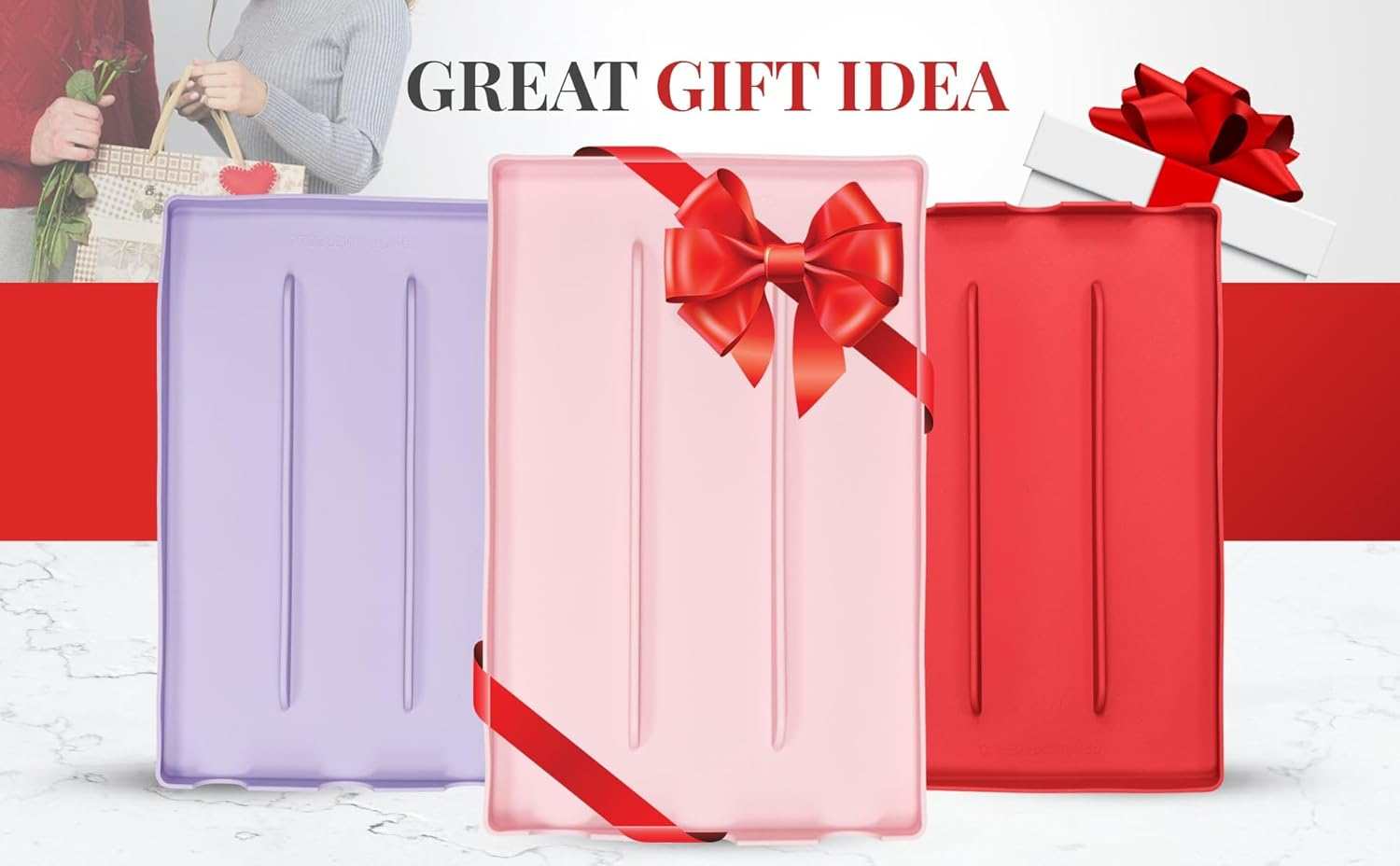 Silicone Hair Tool Organizer – Heat-Resistant Mat & Holder for Hair Dryers, Blow Dryers, and Hot Tools, Ideal for Countertops & Vanities (14.75" x 9.5" x 1")