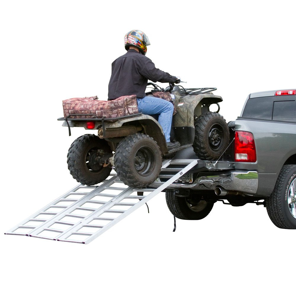 Extra-Wide Aluminum Tri-Fold ATV Loading Ramp, 77" x 54"