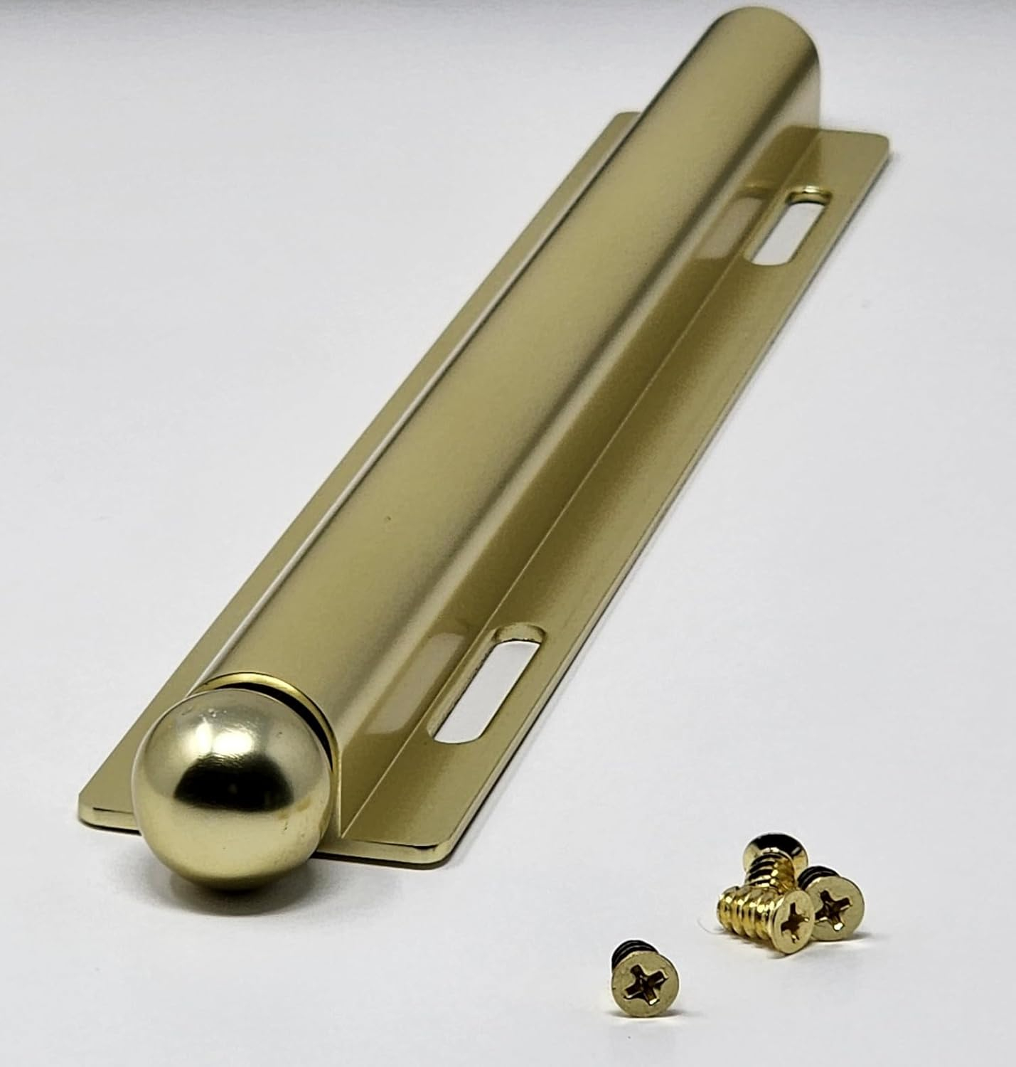 12-Inch Long Expendable and Reversible Pullout Closet Wardrobe Valet Rod with Installation screws (Polished Brass)