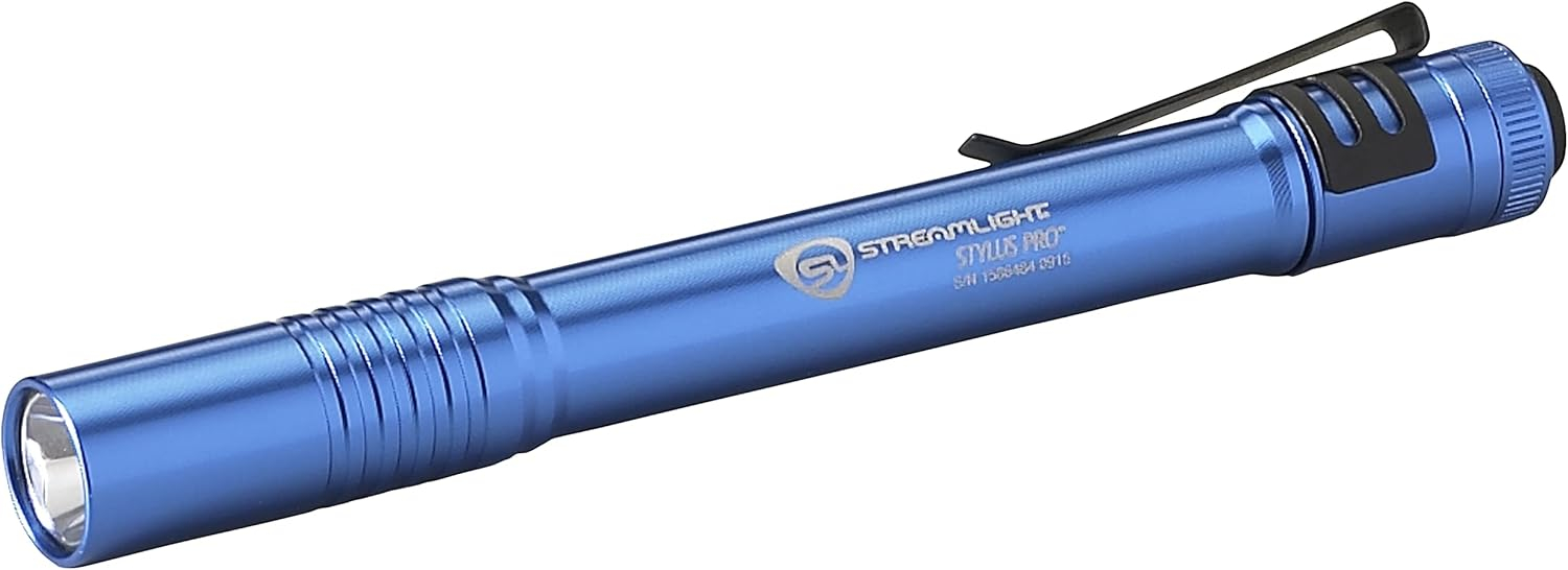 Streamlight 66122 Stylus Pro Blue Penlight with White LED