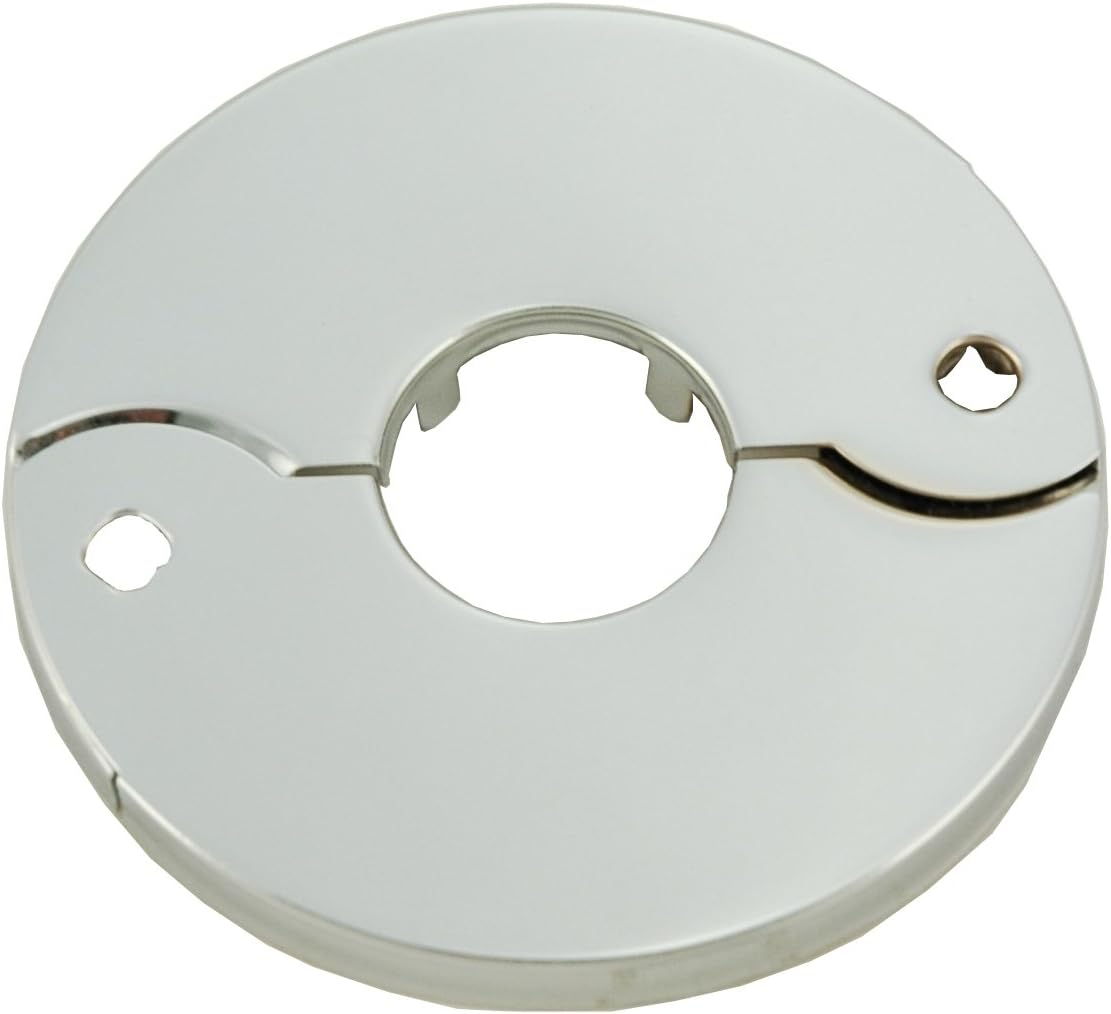 LASCO 03-1551 Chrome Plated Floor and Ceiling Split Flange Fits 3/8-Inch Iron Pipe Or 1/2-Inch Inside Diameter Copper