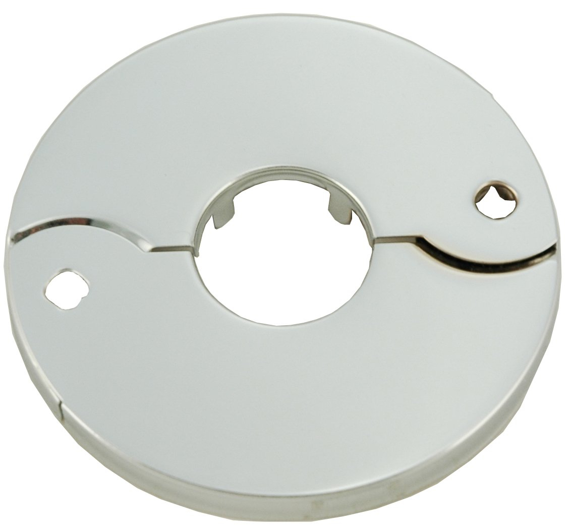 LASCO 03-1551 Chrome Plated Floor and Ceiling Split Flange Fits 3/8-Inch Iron Pipe Or 1/2-Inch Inside Diameter Copper