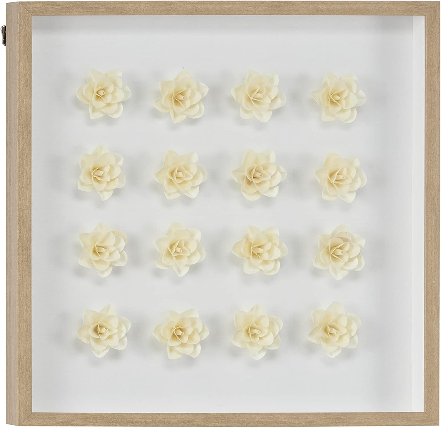 Deco 79 Shadow Box, 24" L x 2" W x 24" H, White