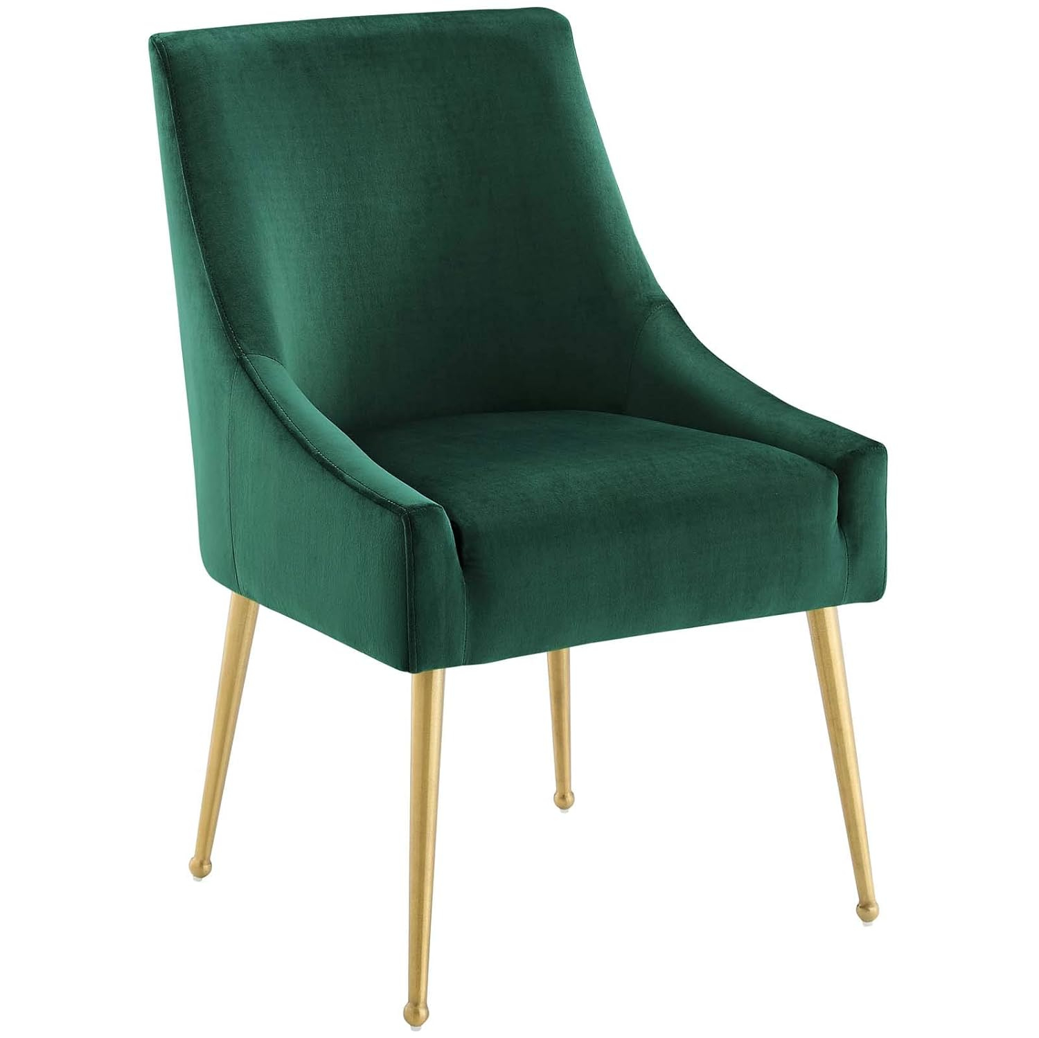 Modway Discern Upholstered Performance Velvet Dining Chair in Green