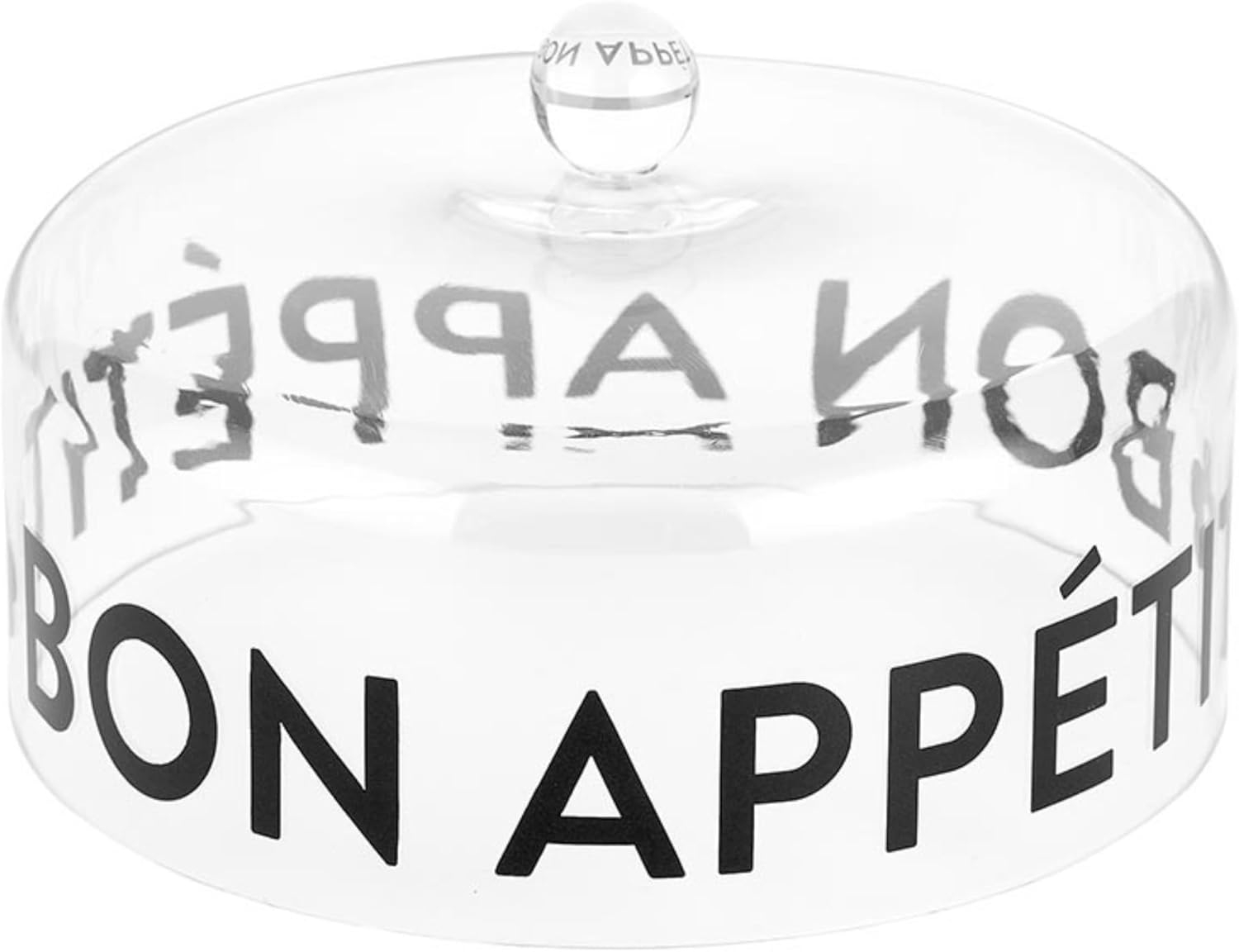 Santa Barbara Design Studio Clear Acrylic Cake Dome, Medium, Bon Appetit