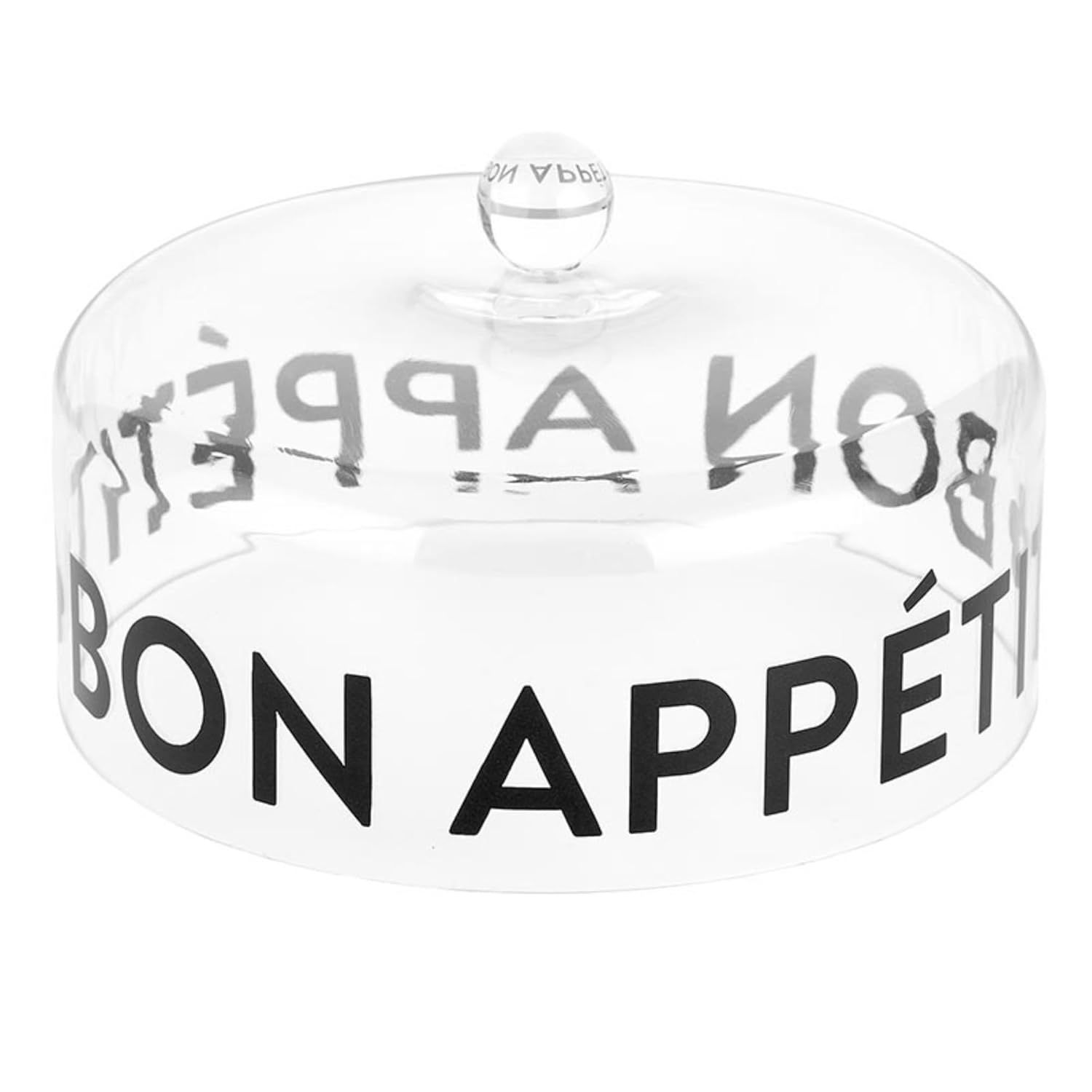 Santa Barbara Design Studio Clear Acrylic Cake Dome, Medium, Bon Appetit