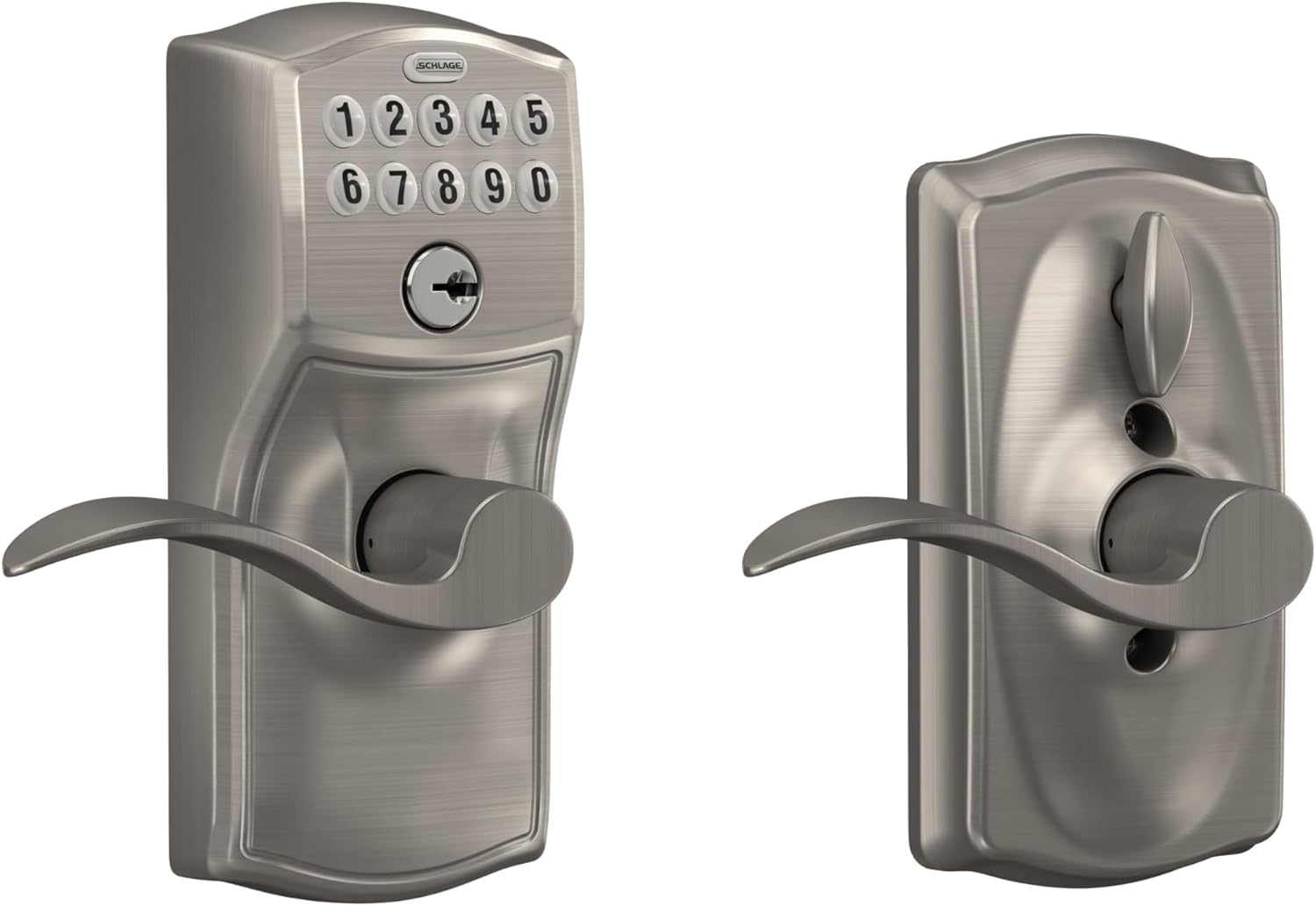 Schlage Fe595-Cam-Acc Camelot Keypad Entry - Nickel