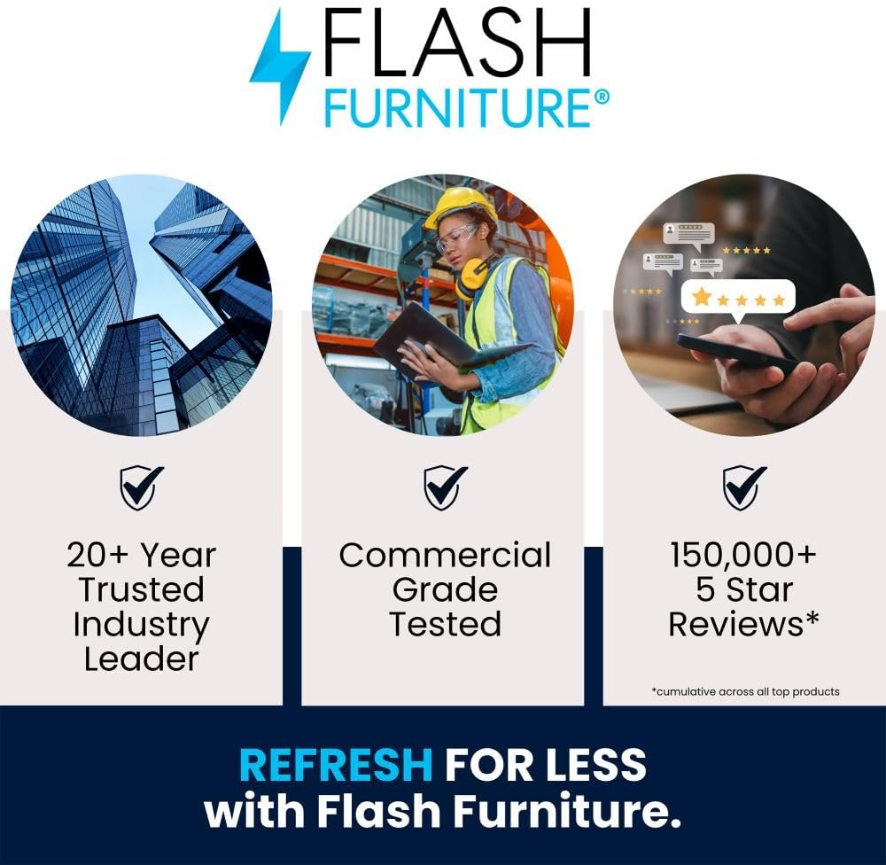 Flash Furniture Commercial Grade 30" Round Black-Antique Gold Metal Indoor-Outdoor Table