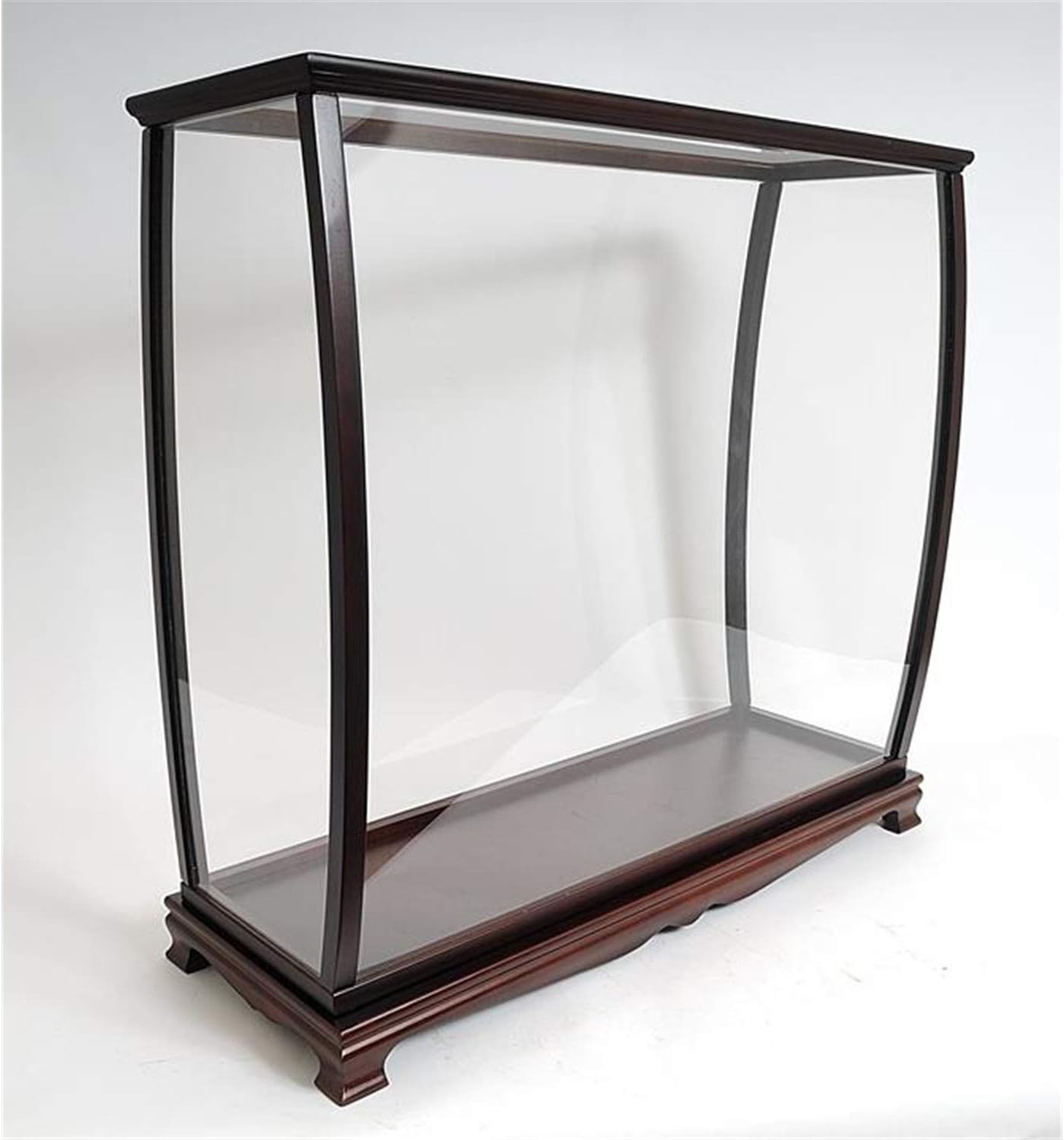 Mahogany and Plexiglass Medium Tall Ship Display Case