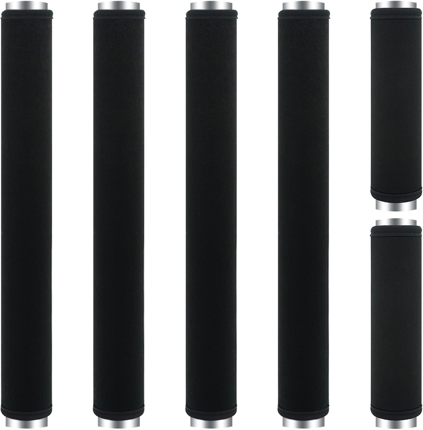 6Pcs Refrigerator Door Handle Cover Washable Kitchen Appliance Decor Handles Fridge Oven Microwave Dishwasher Antiskid Protector, Keep Off Fingerprints Food Stains (Black)