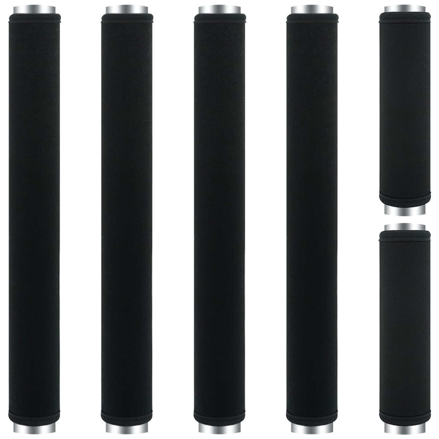 6Pcs Refrigerator Door Handle Cover Washable Kitchen Appliance Decor Handles Fridge Oven Microwave Dishwasher Antiskid Protector, Keep Off Fingerprints Food Stains (Black)