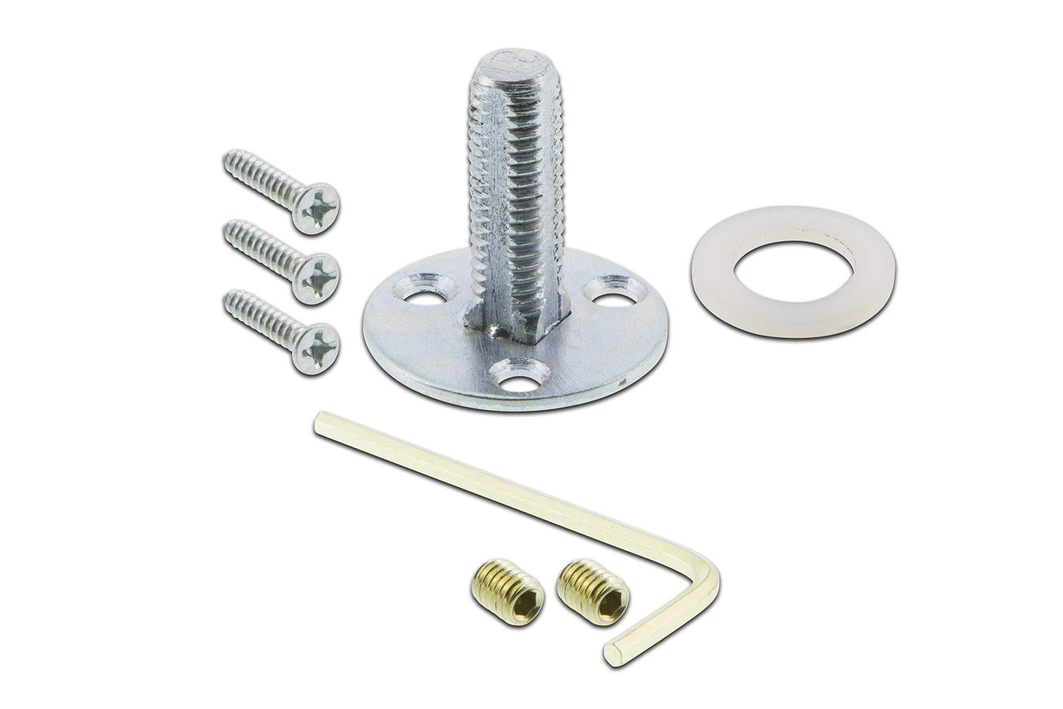 Studio Plate with Oval Clear Crystal Door Knob