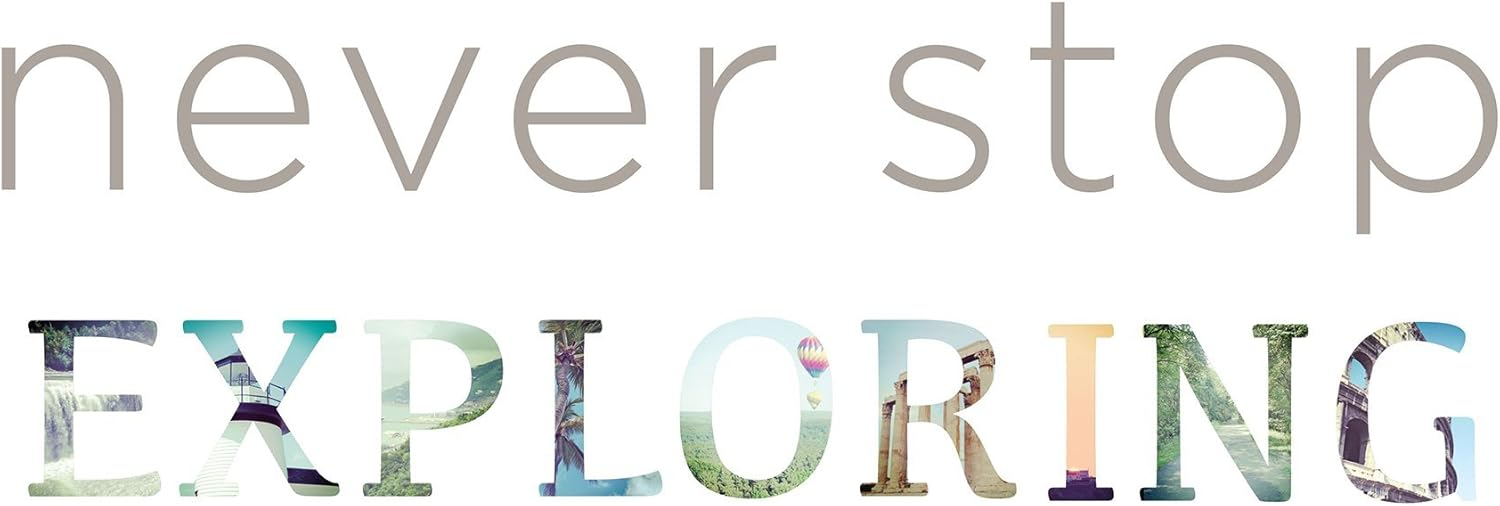 WallPops! Never Stop Exploring Quote Wall Decals