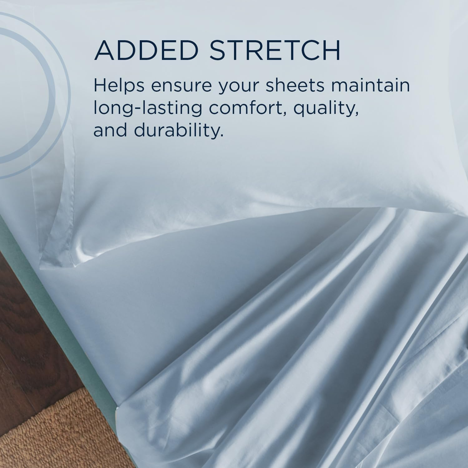 TEMPUR Classic Cotton Sheet Set Sleepy Blue - Cal King