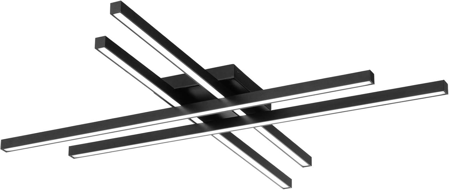 WAC Lighting Parallax 32" LED 3-CCT 3000K Modern Aluminum Flush Mount in Black