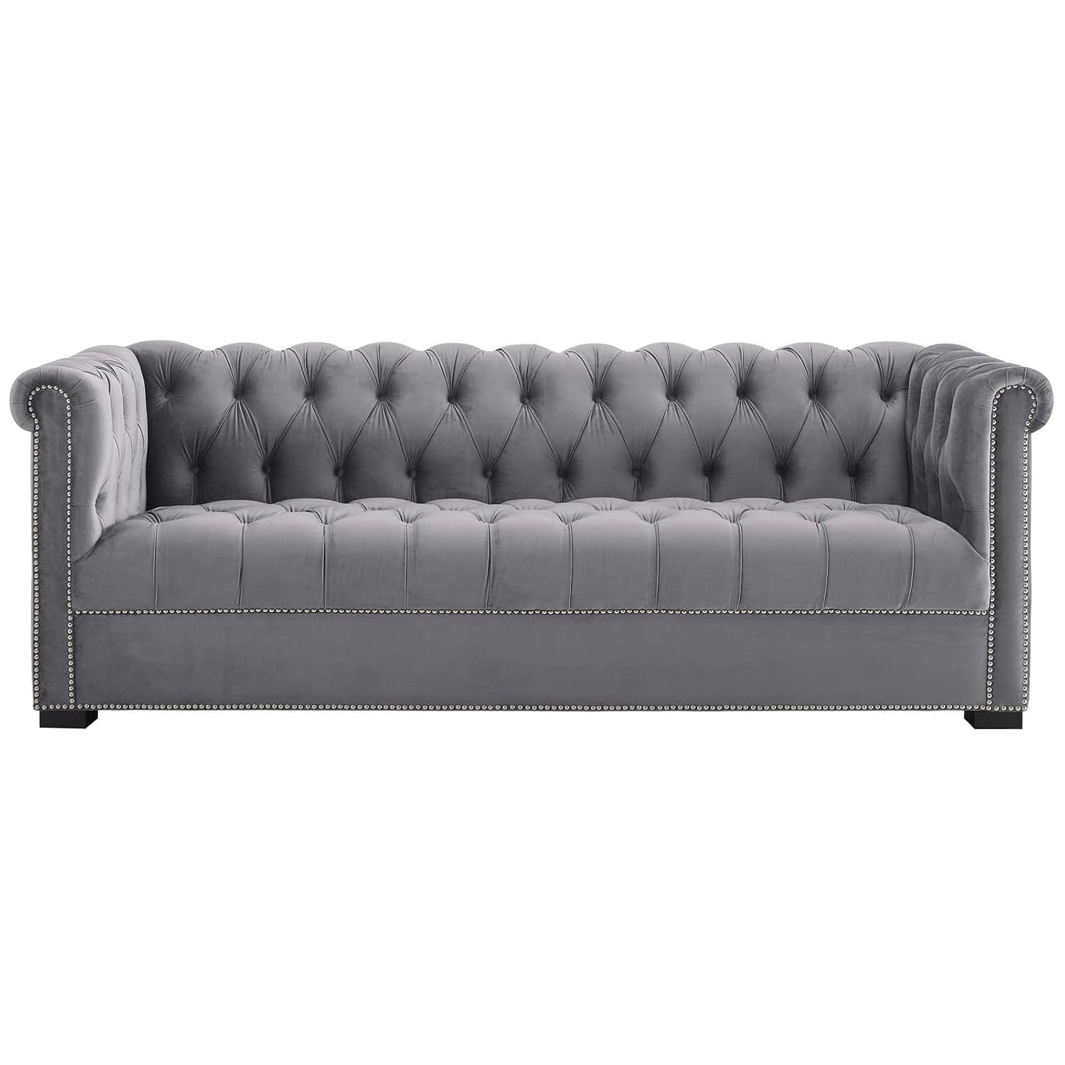 Modway Heritage Velvet Upholstered Sofa, Multiple Colors