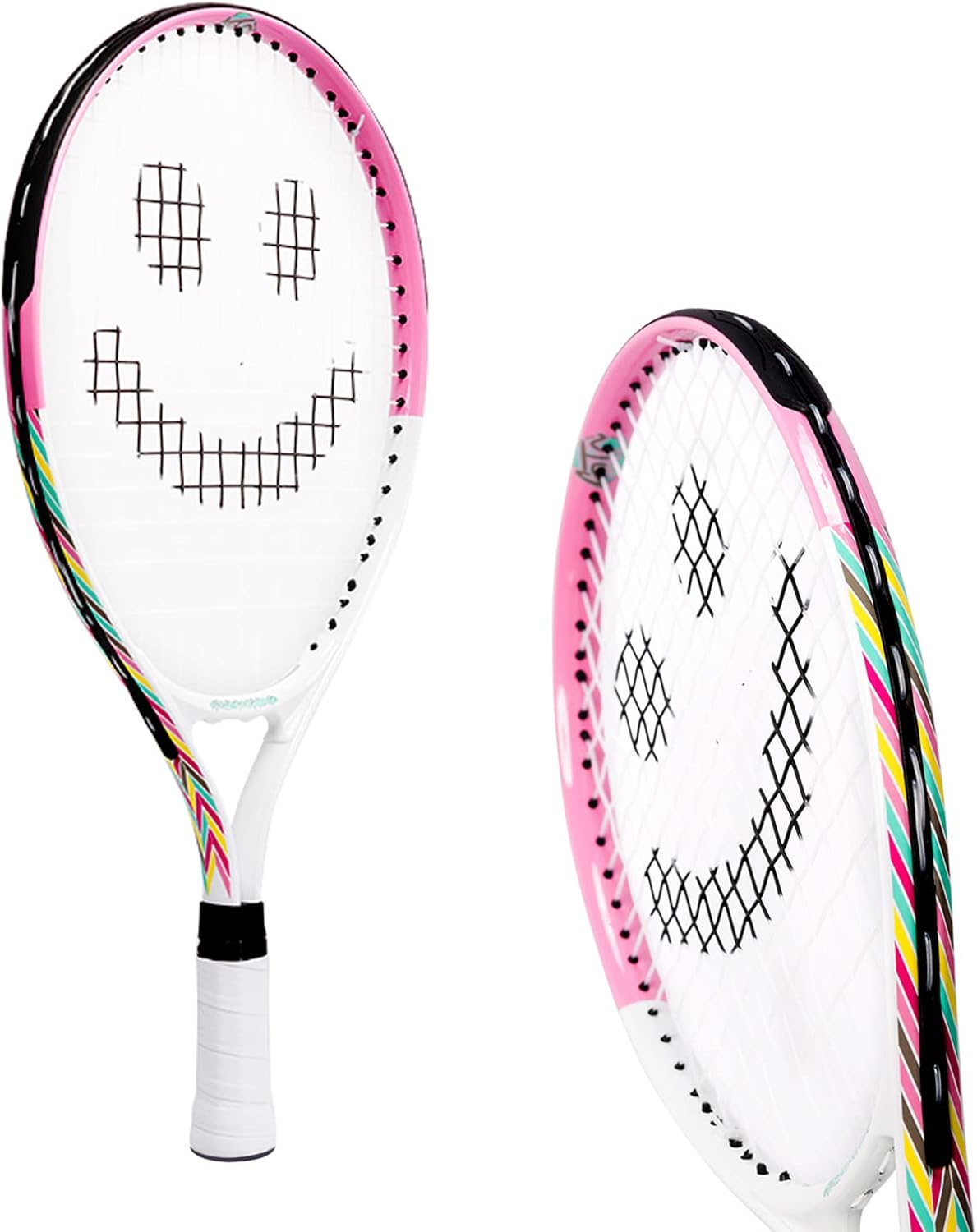 Kids Tennis Racket with Training Videos – Aluminum Youth Tennis Racket with Neoprene Handle for Children Age 5-12 – Learn Faster and Play Better by Street Tennis Club